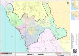 Mapa del departamento de La Libertad