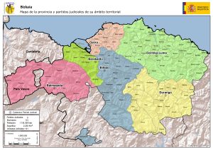 ¿Cuáles son los partidos judiciales de Vizcaya?
