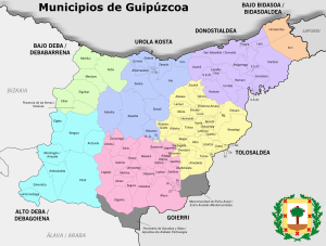 ¿Cuáles son los municipios de la provincia de Guipúzcoa?