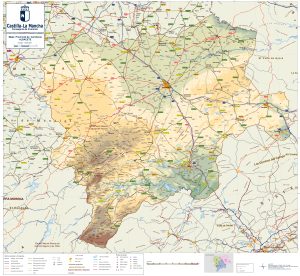 Mapa de carreteras de la provincia de Albacete