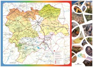 Mapa turístico de la provincia de Albacete