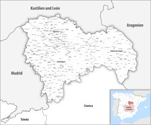 ¿Cuáles son los municipios de la provincia de Guadalajara?