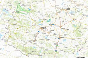 Mapa físico de la provincia de Ciudad Real