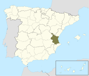 ¿Donde se encuentra la provincia de Valencia?
