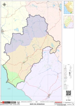 Mapa del departamento de Moquegua