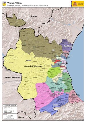 Partidos judiciales de la provincia de Valencia