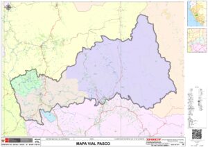 Mapa del departamento de Pasco