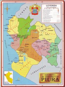 Mapa de Piura con sus provincias Mapa de Piura con sus provincias