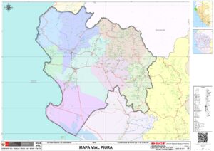 Mapa del departamento de Piura