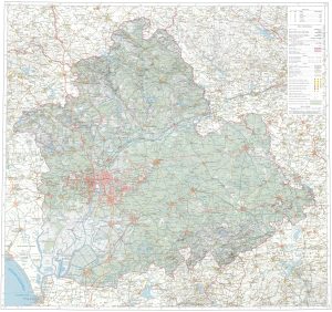 Mapa de la provincia de Sevilla