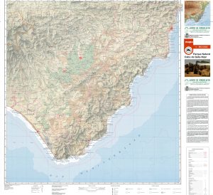 Mapa del Parque natural del Cabo de Gata-Níjar