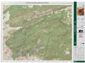 Mapa del Parque natural de Sierra de Huétor