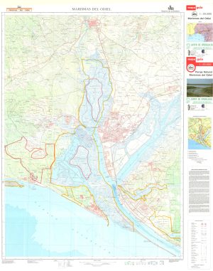 Mapa del Paraje Natural de las Marismas del Odiel