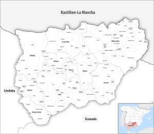¿Cuáles son los municipios de la provincia de Jaén (España)?