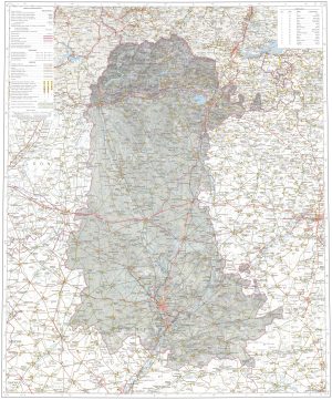 Mapa de la provincia de Palencia