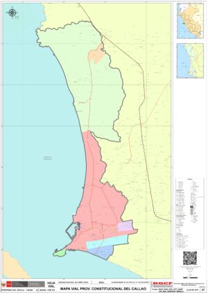 Mapa de la provincia constitucional del Callao
