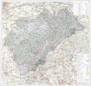 Mapa de la provincia de Segovia