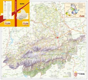 Mapa de carreteras de la provincia de Ávila