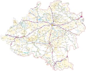 Mapa de carreteras de la provincia de Soria