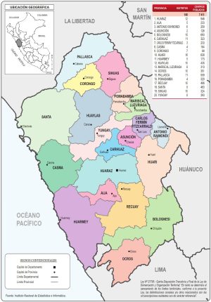 &iquest;Cu&aacute;les son las provincias del departamento de &Aacute;ncash?