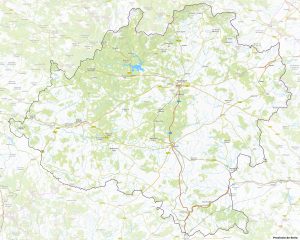 Mapa físico de la provincia de Soria