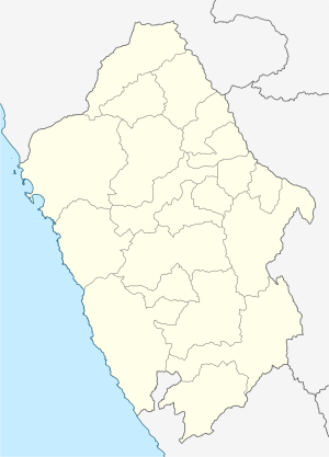 Mapa mudo del departamento de &Aacute;ncash
