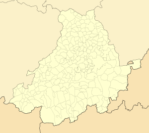 Mapa mudo de la provincia de Ávila