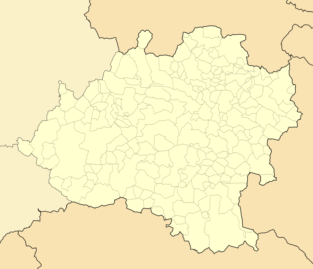 Mapa mudo de la provincia de Soria.