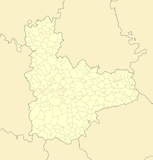 Mapa mudo de la provincia de Valladolid