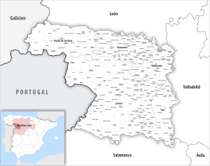 ¿Cuáles son los municipios de la provincia de Zamora?
