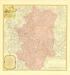 Mapa de la Provincia de Extremadura 1798