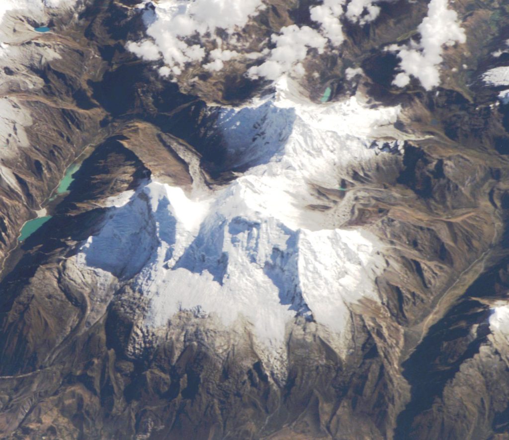Imagen satelital del Huascar&aacute;n.