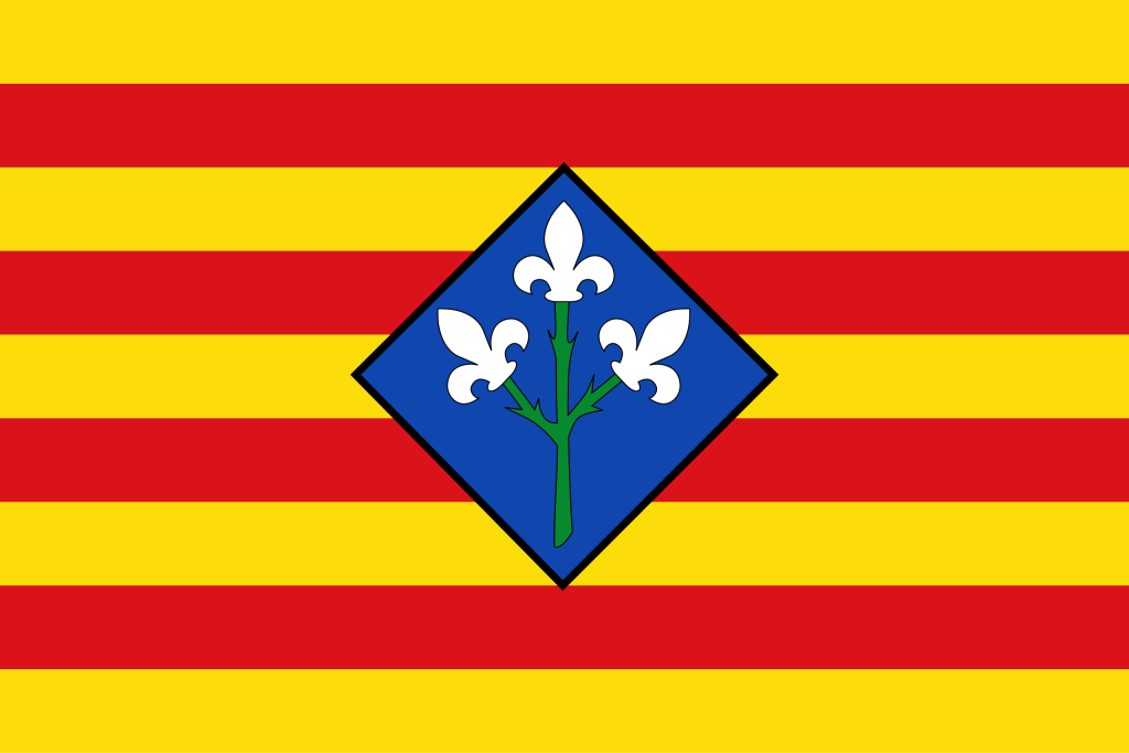 Bandera de la provincia de Lérida.