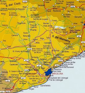Principales ciudades de la provincia de Barcelona.