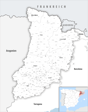 ¿Cuáles son los municipios de la provincia de Lérida?