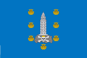 Bandera de la provincia de La Coruña