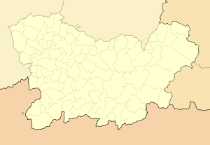 Mapa mudo de la provincia de Orense