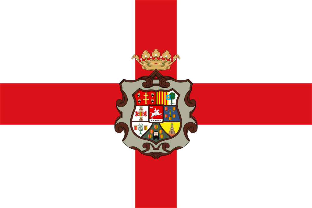 Bandera de la provincia de Huesca.
