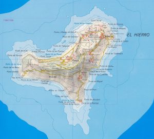 Mapa de la isla de El Hierro