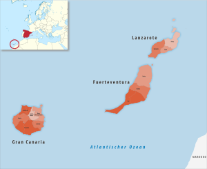 ¿Cuáles son las comarcas de la provincia de Las Palmas?