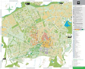 Mapa turístico de la ciudad de Vitoria