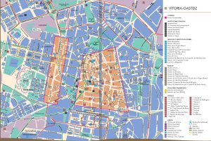 Plano del centro de Vitoria-Gasteiz