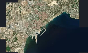 Imagen de satélite de Alicante. Imagen de satélite de Alicante.