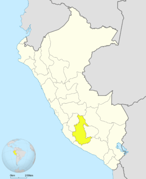 ¿Dónde está ubicado el departamento de Ayacucho?