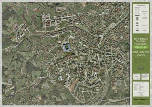 Ortomapa del oeste de Oviedo.