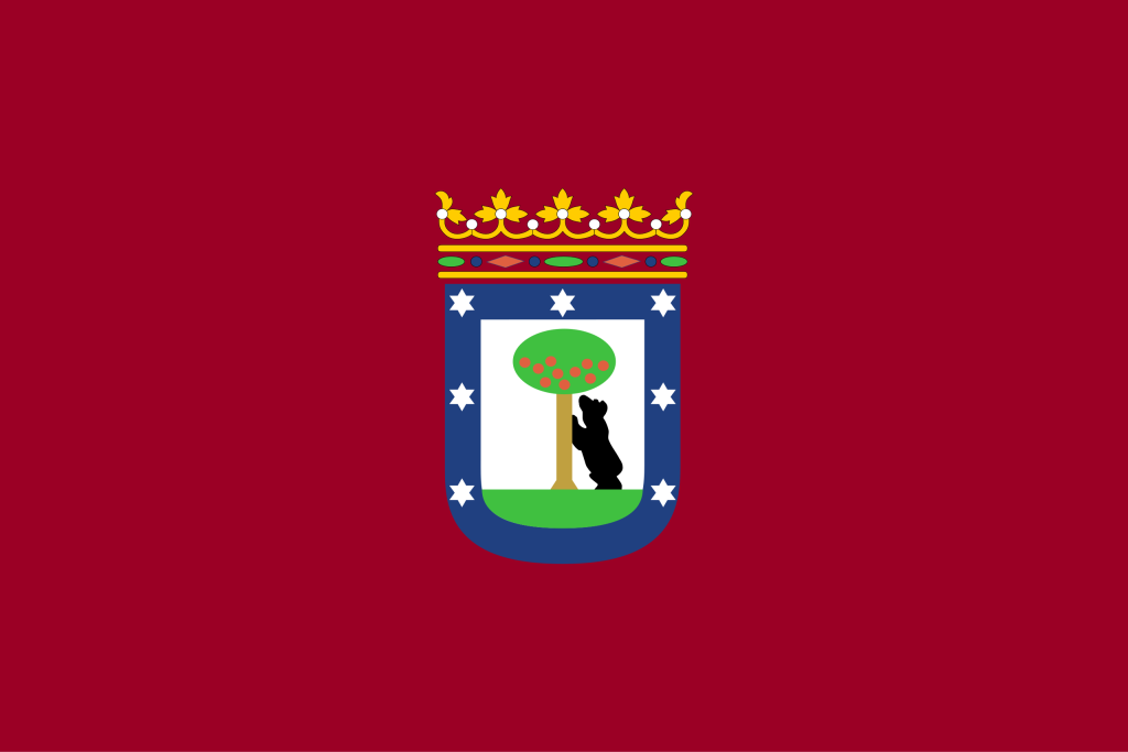 Bandera de la ciudad de Madrid.