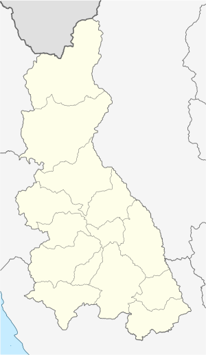 Mapa mudo del departamento de Cajamarca