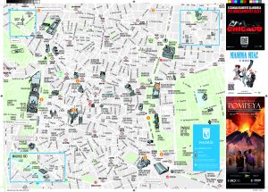 Mapa turístico de la ciudad de Madrid