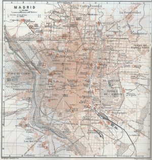 Mapa de Madrid 1908