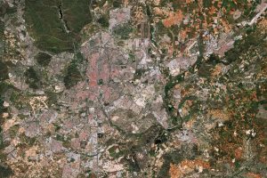 Madrid visto por el satélite Sentinel-2 en julio de 2022
